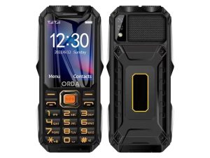 Orda GSM 2G Rugged Mobile Phone Big Battery Double Flashlight 2.4inch HD Screen Dual Sim Large Button Cheap Cellphone For Elderly